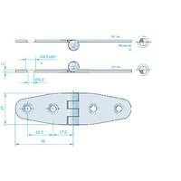 GÅNGJÄRN 100X30MM RF - 259182 - OE 442720