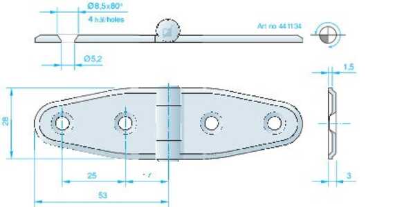 GÅNGJÄRN 106X30MM RF - 259137 - OE 441134