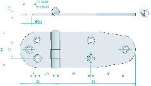 GÅNGJÄRN 127X40MM RF - 259205 - OE 444010