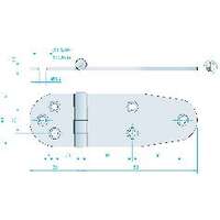 GÅNGJÄRN 127X40MM RF - 259205 - OE 444010