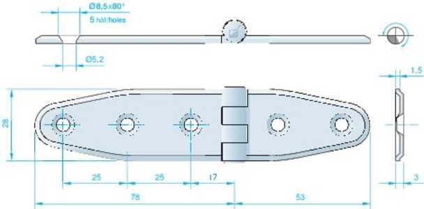 GÅNGJÄRN 131X30MM RF - 259138 - OE 441135