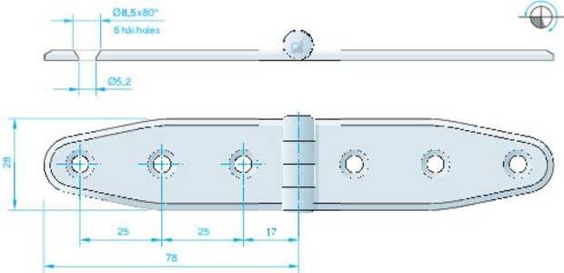 GÅNGJÄRN 156X30MM RF - 259139 - OE 441136