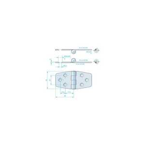 GÅNGJÄRN 76X40MM RF - 259143 - OE 441490