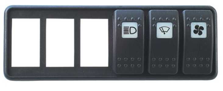 PANEL FÖR 6ST BRYTARE - 265942 - OE 66306-6086